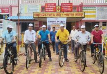 संडे ऑन साइकिल: शाहगंज में चिकित्सकों ने दिया फिटनेस और पर्यावरण संरक्षण का संदेश