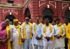 जातिसूचक टिप्पणियों के विरोध में सुभासपा का प्रदर्शन, मुख्यमंत्री के नाम सौंपा ज्ञापन